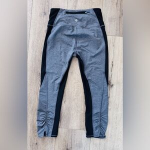 Lululemon On Your Mark Cropped Leggings - Heather Black / Black -  Size 8